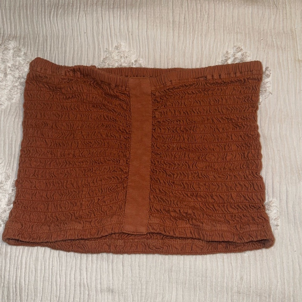 Pinkish brown tube top
